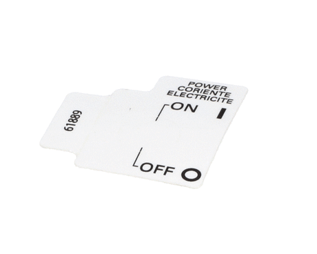 GRINDMASTER CECILWARE PARTS Grindmaster Cecilware 61889 Label Power On/Off Pic - SKU GM61889