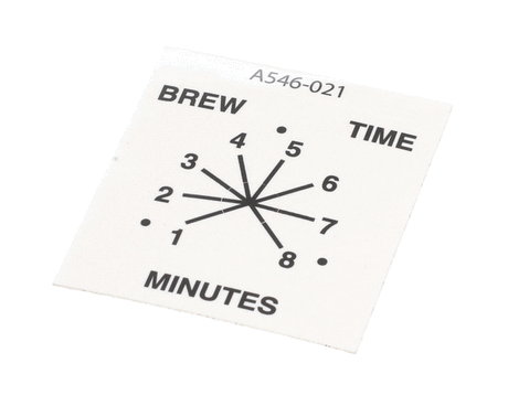 GRINDMASTER CECILWARE PARTS Grindmaster Cecilware A546-021 Decal Columbia Timer - SKU GMA546-021
