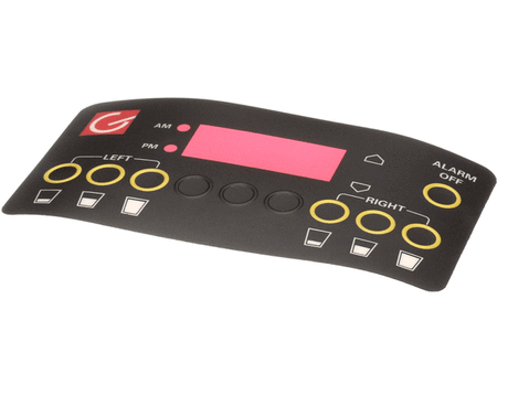 GRINDMASTER CECILWARE PARTS Grindmaster Cecilware A546-458 Decal Twin Pb Urn Touchpad - SKU GMA546-458