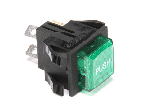 GRINDMASTER CECILWARE PARTS Grindmaster Cecilware L455AL Switch Green Push - Gb/Java/Ur - SKU GML455AL
