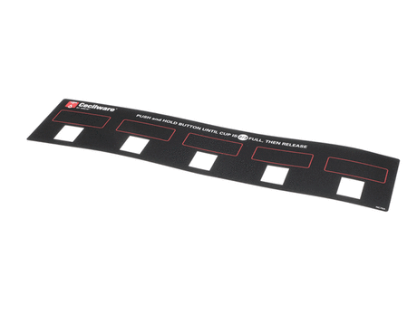 GRINDMASTER CECILWARE PARTS Grindmaster Cecilware NC76AL Label GB5M - SKU GMNC76AL