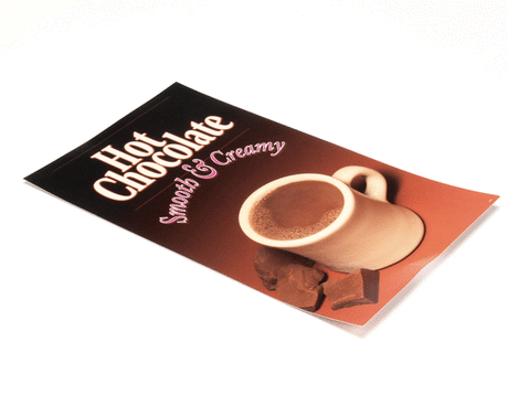 GRINDMASTER CECILWARE PARTS Grindmaster Cecilware NK46AL Label Hot Cocoa GB1/2HC-CP - SKU GMNK46AL