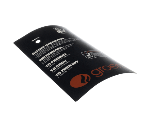 GROEN PARTS Groen 137570 Decal Operating Instructions - SKU GR137570