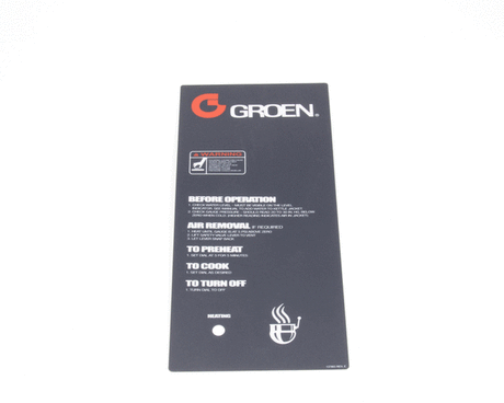 GROEN PARTS Groen 137803 Overlay Tdb - SKU GR137803