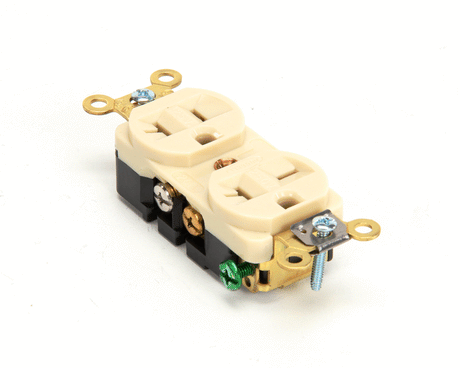 HUBBELL LIGHTING PARTS Hubbell Lighting 5492I Duplex Recptacle 20A Ivory - SKU HBL5492I