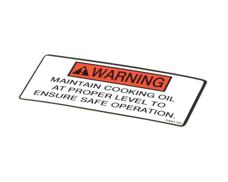 HENNY PENNY PARTS Henny Penny 34917 Label-Oil Level Warning - SKU HEN34917