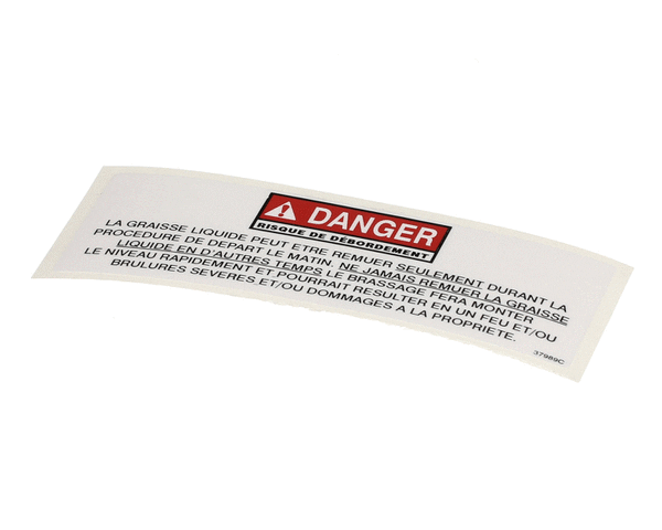 HENNY PENNY PARTS Henny Penny 37989 Label-Danger Stirring Fre - SKU HEN37989