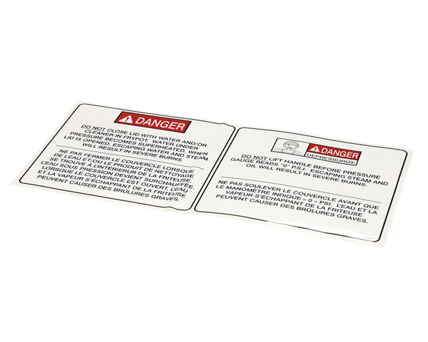 HENNY PENNY PARTS Henny Penny 71901 Label-Operational Haz Eng/Fr - SKU HEN71901