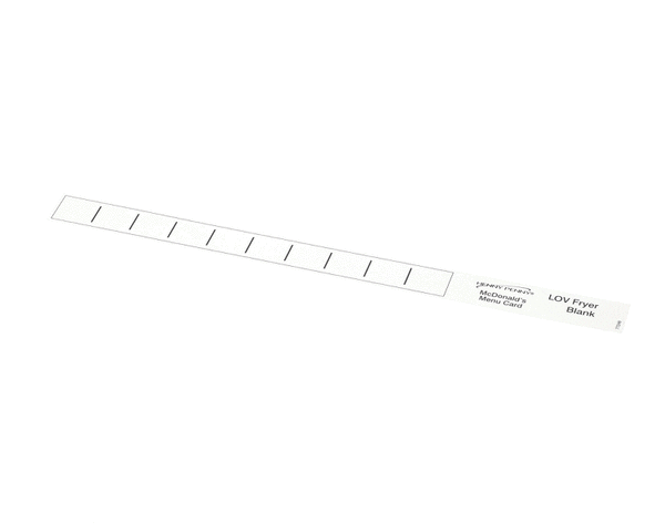 HENNY PENNY PARTS Henny Penny 77249 Menu Card-Blank-Lov - SKU HEN77249