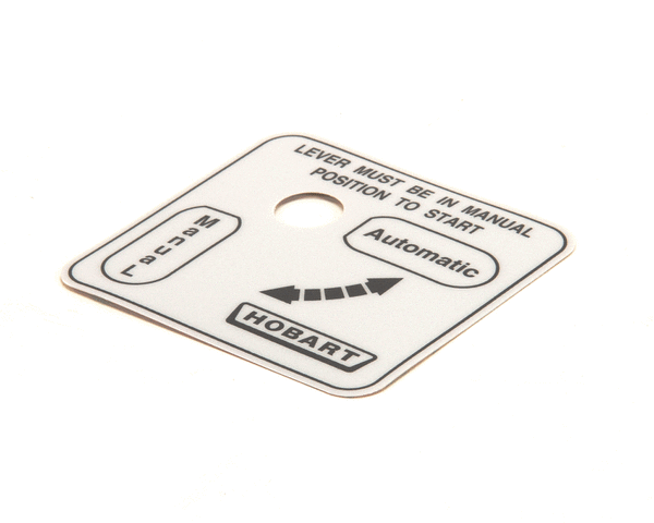 HOBART PARTS Hobart 00-478274 Label Auto/Man (Domestic) - SKU HOB00-478274