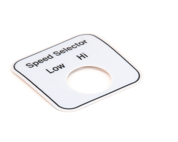 HOBART PARTS Hobart 00-478296 Label Speed Select (Domestic) - SKU HOB00-478296