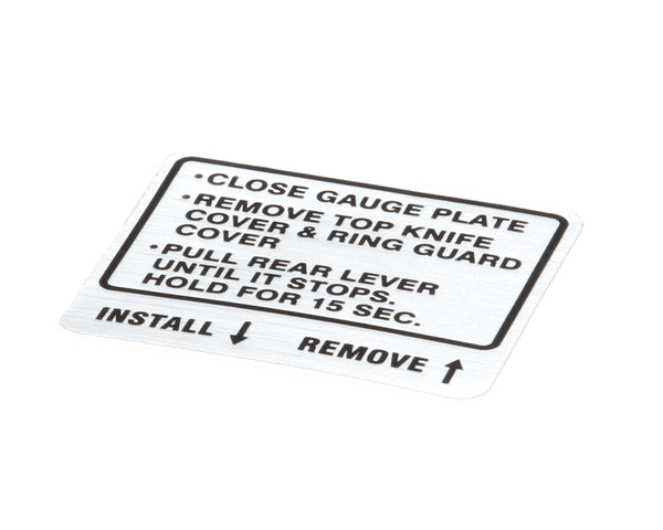 HOBART PARTS Hobart 00-914681 Label Instruction - SKU HOB00-914681