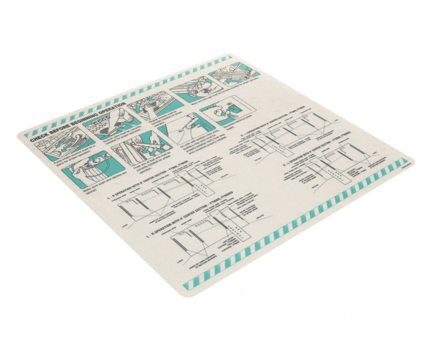 HOBART PARTS Hobart 00-918418 Label Install Pre-Op Check - SKU HOB00-918418