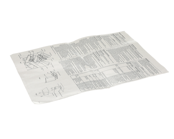 HOSHIZAKI 2A4562-01 MAINTENANCE LABEL