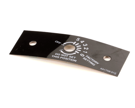 HOSHIZAKI PARTS Hoshizaki 4A1758-01 Control Label - SKU HOS4A1758-01