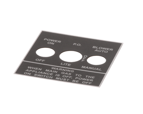 JADE PARTS Jade 3000012008 Label Control Switch Jbr (W - SKU JD3000012008
