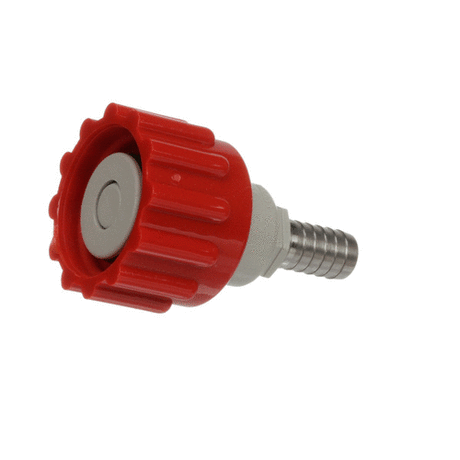 LANCER PARTS Lancer 20-1104-20 Bib Connector SS 3/8 Barb Red - SKU LAN20-1104-20