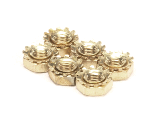 MANITOWOC ICE PARTS Manitowoc Ice 5429139 8-32 Brass Hex Nut W/Lw PKG/6 - SKU MAN5429139