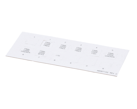 PITCO PARTS Pitco A6097102 Label SSH60W Right Hand Finish - SKU PTA6097102