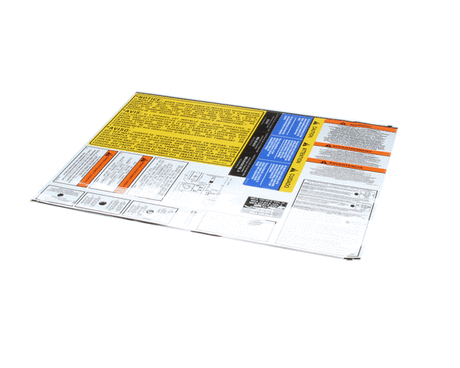 PITCO PARTS Pitco A6100201 Label Sheet Gas 7 14 18 14R 14C - SKU PTA6100201