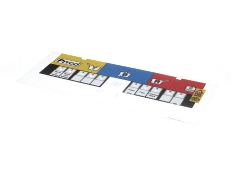 PITCO PARTS Pitco A6100801 Label Ovrlay Wingstreet 3 Lane - SKU PTA6100801