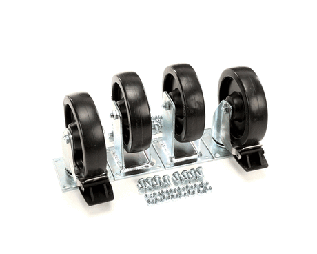 PITCO PARTS Pitco B3902701-C Ctr 6 SET(5WHL) Swivel Rgd - SKU PTB3902701-C