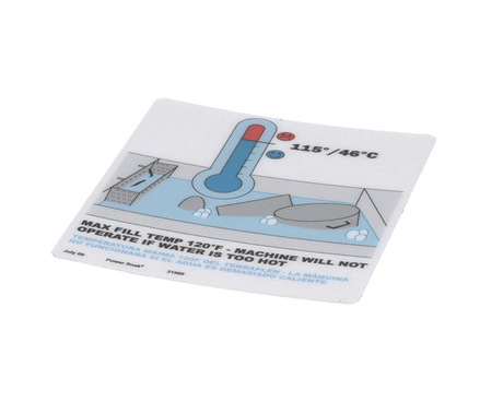 POWER SOAK PARTS Power Soak 31989 Decal PS-2XX Max Temperature - SKU PWSK31989