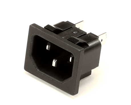 RANDELL PARTS Randell EL PLG0601 Plug Snap-In IEC320 15A 250V 1/4 Qu - SKU RDELPLG0601