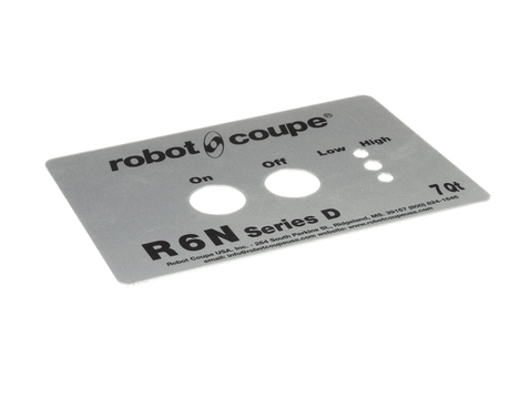 ROBOT COUPE PARTS Robot Coupe 407234 Front Plate R6N Series D - SKU ROB407234