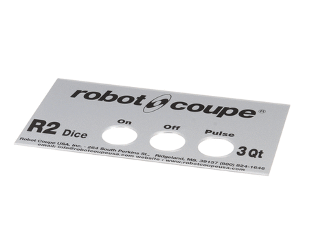 ROBOT COUPE PARTS Robot Coupe 407902 R2 Dice Front Plate - SKU ROB407902