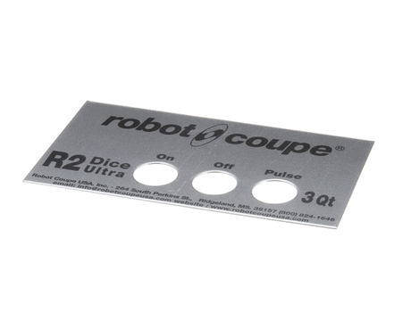 ROBOT COUPE PARTS Robot Coupe 407903 R2U Dice Front Plate - SKU ROB407903