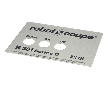 ROBOT COUPE PARTS Robot Coupe 408016 R301 Series D Front Plate - SKU ROB408016