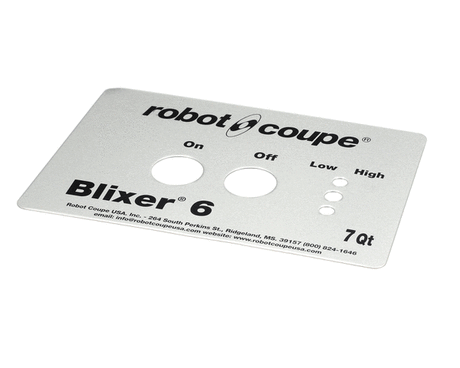 ROBOT COUPE PARTS Robot Coupe 408088 Front Plate Blixer 6 - SKU ROB408088