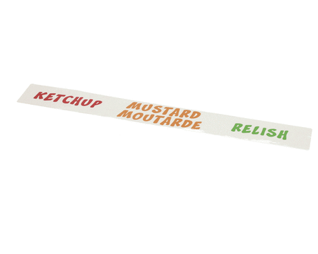 SERVER PRODUCTS PRODUCTS PARTS Server Products Products 07871 Decal Ketchup Mustard - SKU SER07871