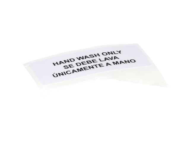 SERVER PRODUCTS PRODUCTS PARTS Server Products 80314 Hand Wash Only Label - SKU SER80314