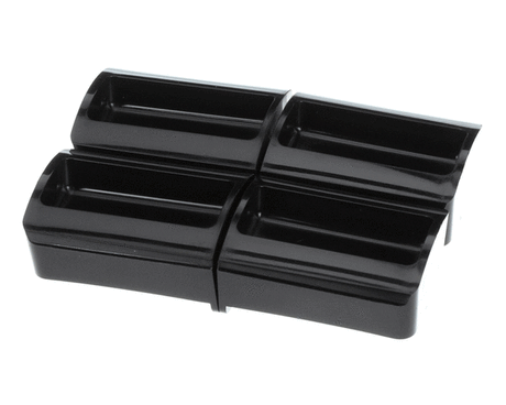 SERVER PRODUCTS PRODUCTS 88732 PORTION TRAY  .45 FL OZ BLK  4 PACK