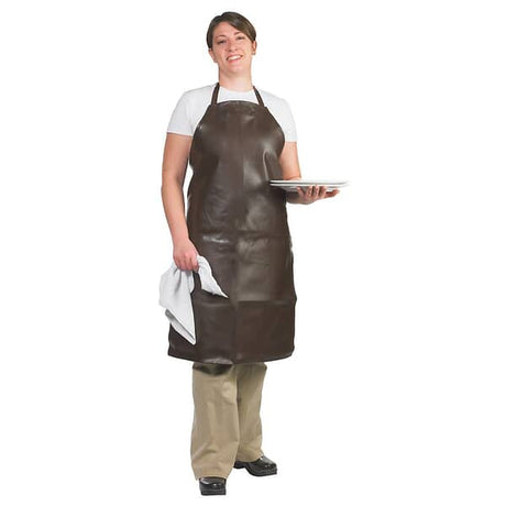 SAN JAMAR PARTS San Jamar 604VBA-BR Apron Bib Vinyl Brown - SKU SJ604VBA-BR