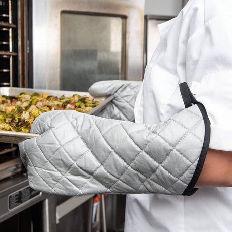 SAN JAMAR PARTS San Jamar 801SG17 Silicone Oven Mitts - Protects To 400F - - SKU SJ801SG17