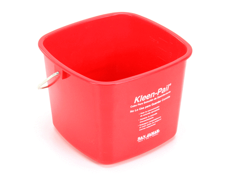 SAN JAMAR PARTS San Jamar KP256RD Kleen-Pail 8QT - Red ( Each) - SKU SJKP256RD