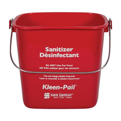 SAN JAMAR PARTS San Jamar KP97RD Kleen-Pail 3QT - Red - SKU SJKP97RD