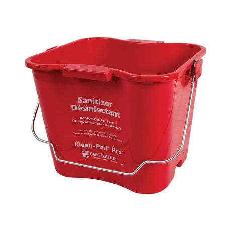 SAN JAMAR PARTS San Jamar KPP196RD Pail Kleen - Pail Pro 6 Quart Red - SKU SJKPP196RD