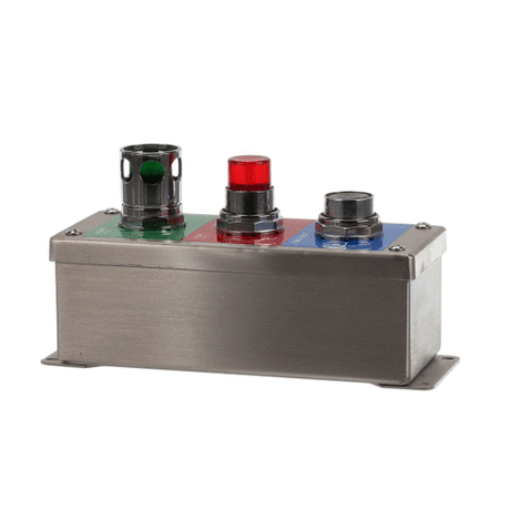 SOMAT PARTS Somat 00-975701 3 Pos. S/S Push Button Station - SKU SMT00-975701