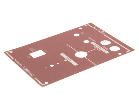 SOUTHBEND RANGE PARTS Southbend Range 34111 Decal Control Panel Wendys - SKU SOU34111