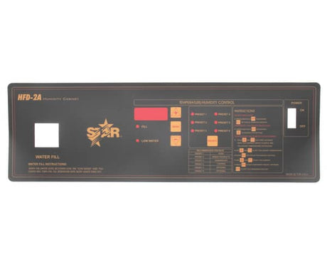 STAR PARTS Star 2M-Z4180 Control Label HFD-2A - SKU STA2M-Z4180