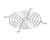 TURBOCHEF PARTS Turbochef CT-102653 Fan Guard 3.25 X 3.25 - SKU TBCCT-102653