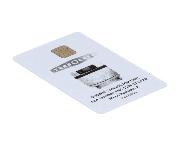 TURBOCHEF PARTS Turbochef ENC-1139-27CARD Subway Canada - SKU TBCENC-1139-27CARD