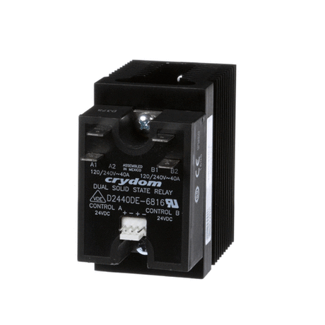 TURBOCHEF PARTS Turbochef HCT-4354 Relay SS Dual 40A W / Heat Sink In Ain - SKU TBCHCT-4354