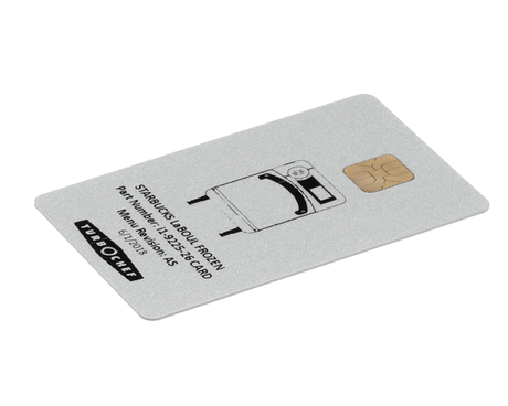 TURBOCHEF I1-9225-26 CARD MENU CARD  PROG  STARBUCKS