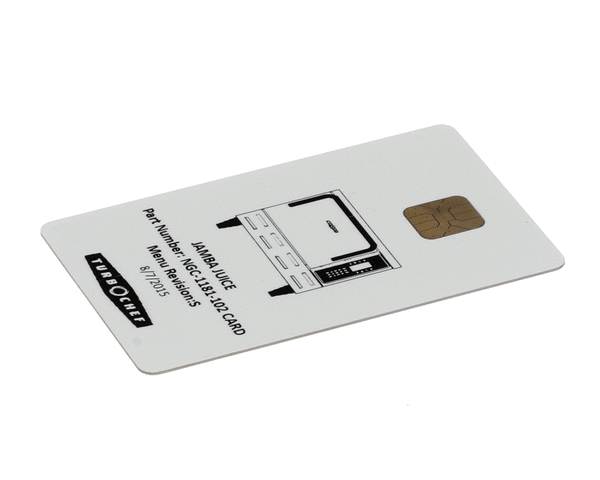 TURBOCHEF PARTS Turbochef NGC-1181-102 CARD Smart Card Jamba Juice - SKU TBCNGC-1181-102
