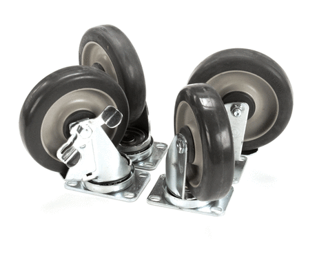 TRI-STAR MANUFACTURING PARTS Tri-Star Manufacturing 315410 KIT;4 Plate Casters 2/W Brake - SKU TRS315410